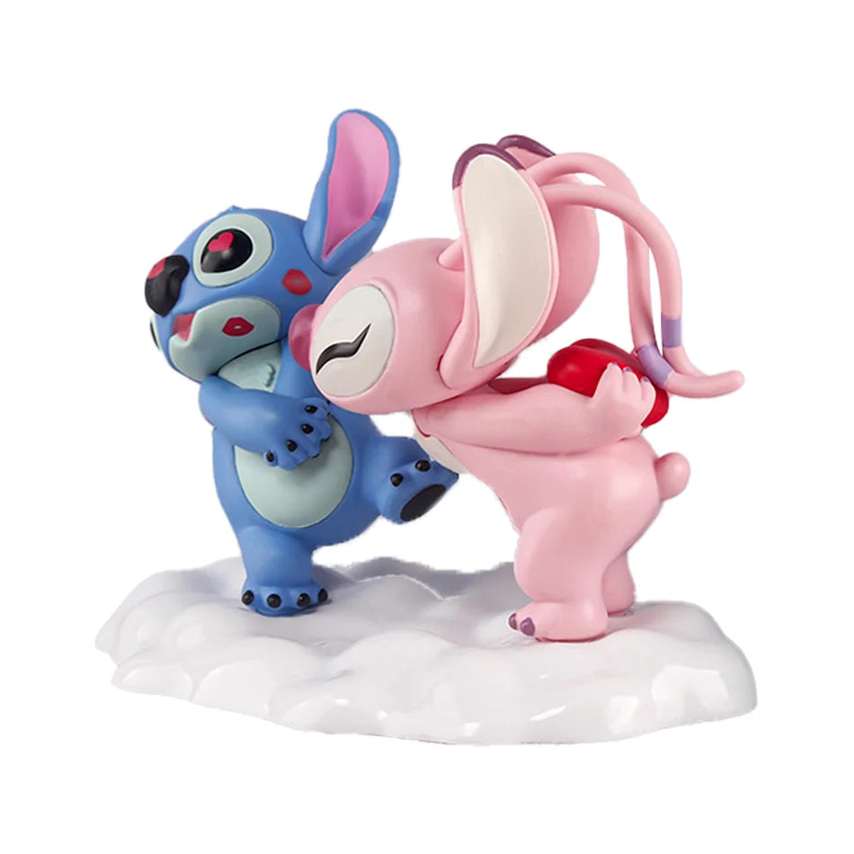 Figurines Stitch & Angel™ – Version Kawaii Velours