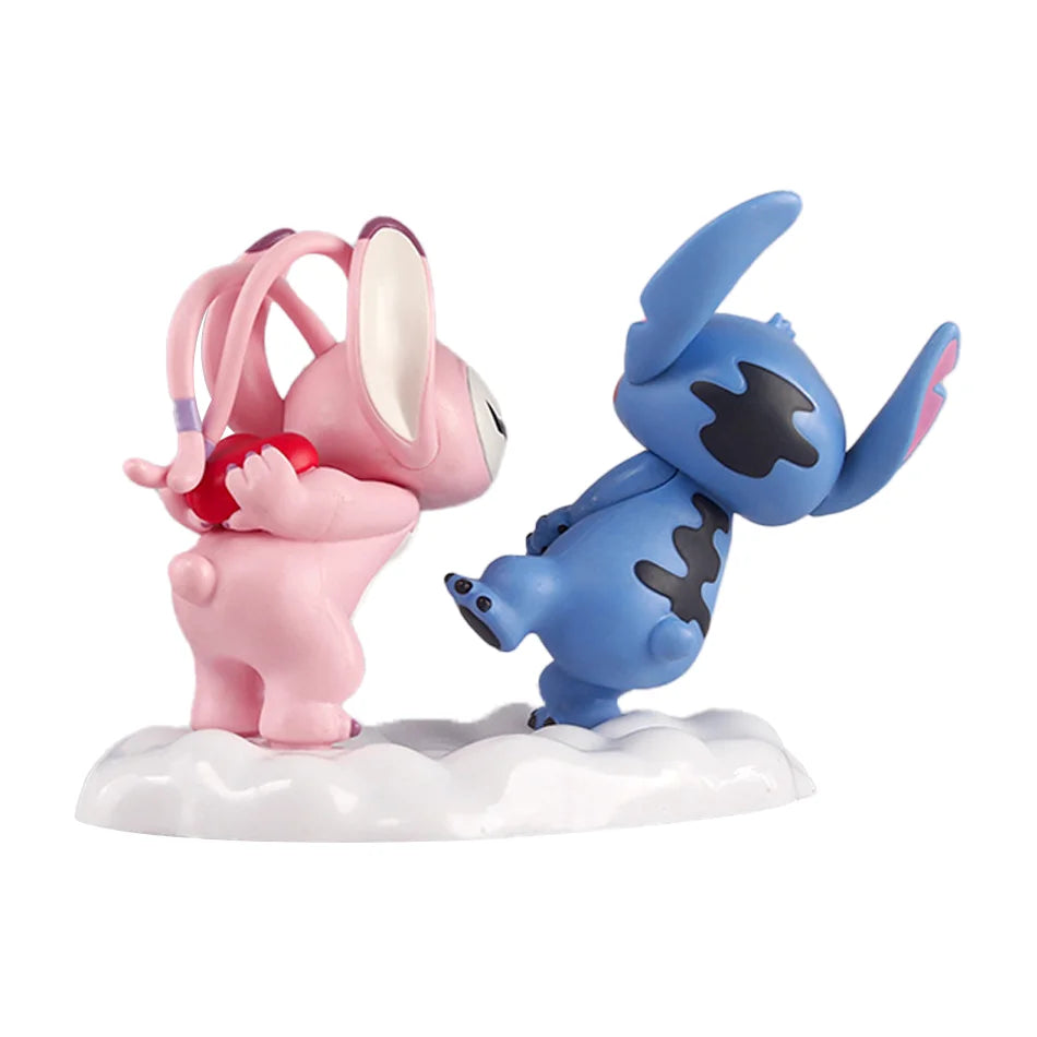 Figurines Stitch & Angel™ – Version Kawaii Velours